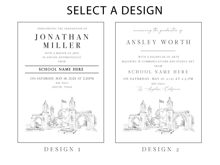 Lord Botetourt High School Graduation Announcements, Salem, Virginia, High School Grad, Graduation Cards (set of 25)