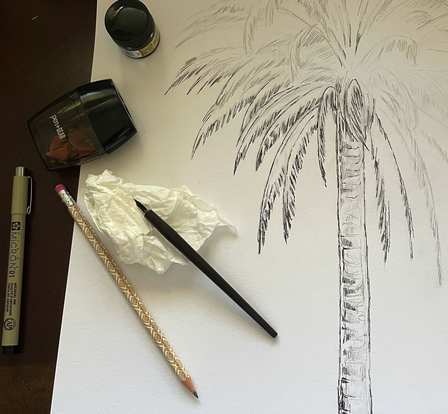 Balboa Park, California Tower Hand Drawn Holiday Cards
