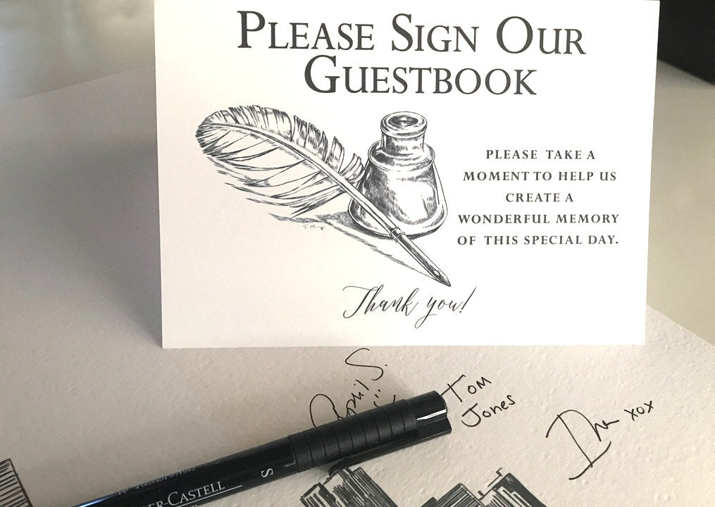 Signature Pine Tree Wedding, Alternative Guest Book, Rustic Wedding, Wedding Guestbook, Party Supplies, Tree Guestbook, Owl