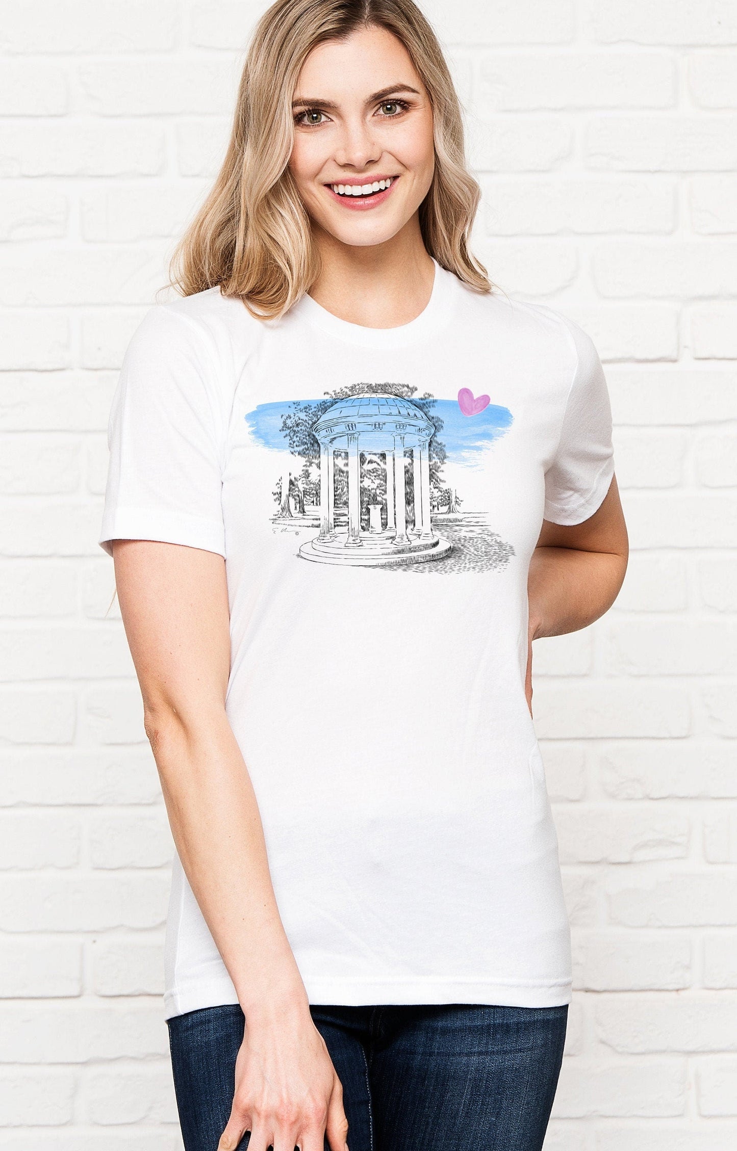 University of North Carolina at Chapel Hill Wearable Fine Art Shirt, UNC, T-Shirt, Alumni, Gift, Christmas, Graduation