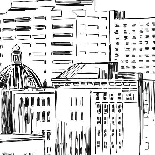 Lexington Watercolor Skyline Guestbook Print, Guest Book, Lexington, KY Bridal Shower, Wedding, Custom, Alternative Guest Book, Sign in