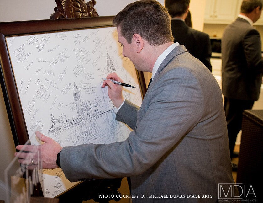 Philadelphia City Hall Alternative Guest Book, Wedding Skyline, Guestbook, Wedding Guestbook, Philadelphia, PA, Philadelphia Skyline