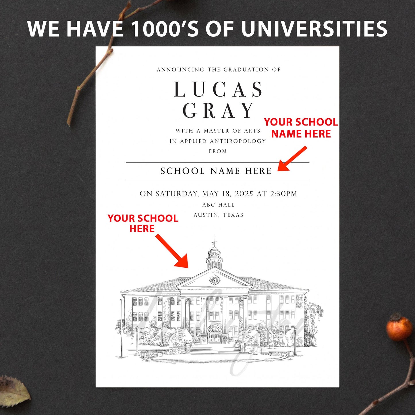 University Graduation Announcements of Delaware Schools, Colleges, Highs Schools, DE, Grad, Graduation, Grads, Univ