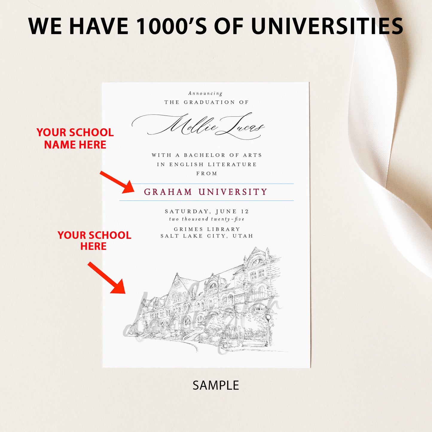University Graduation Announcements for Kentucky Schools, Colleges, High Schools, KY Graduation, Grads, Univ
