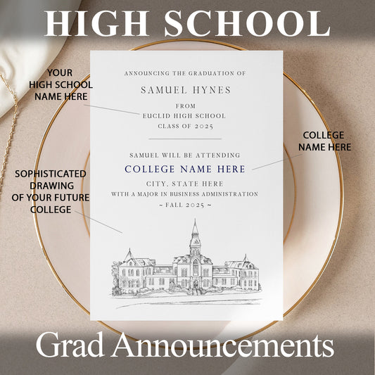 High School Graduation Announcements with College Bound University for Colorado Schools, HS Grad, CO, Graduation, Grads Univ