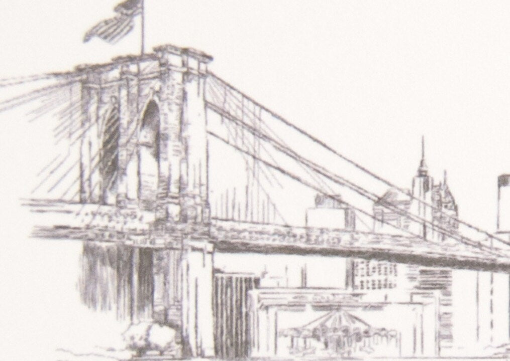 New York Skyline Folded Place Cards (Set of 25 Cards)