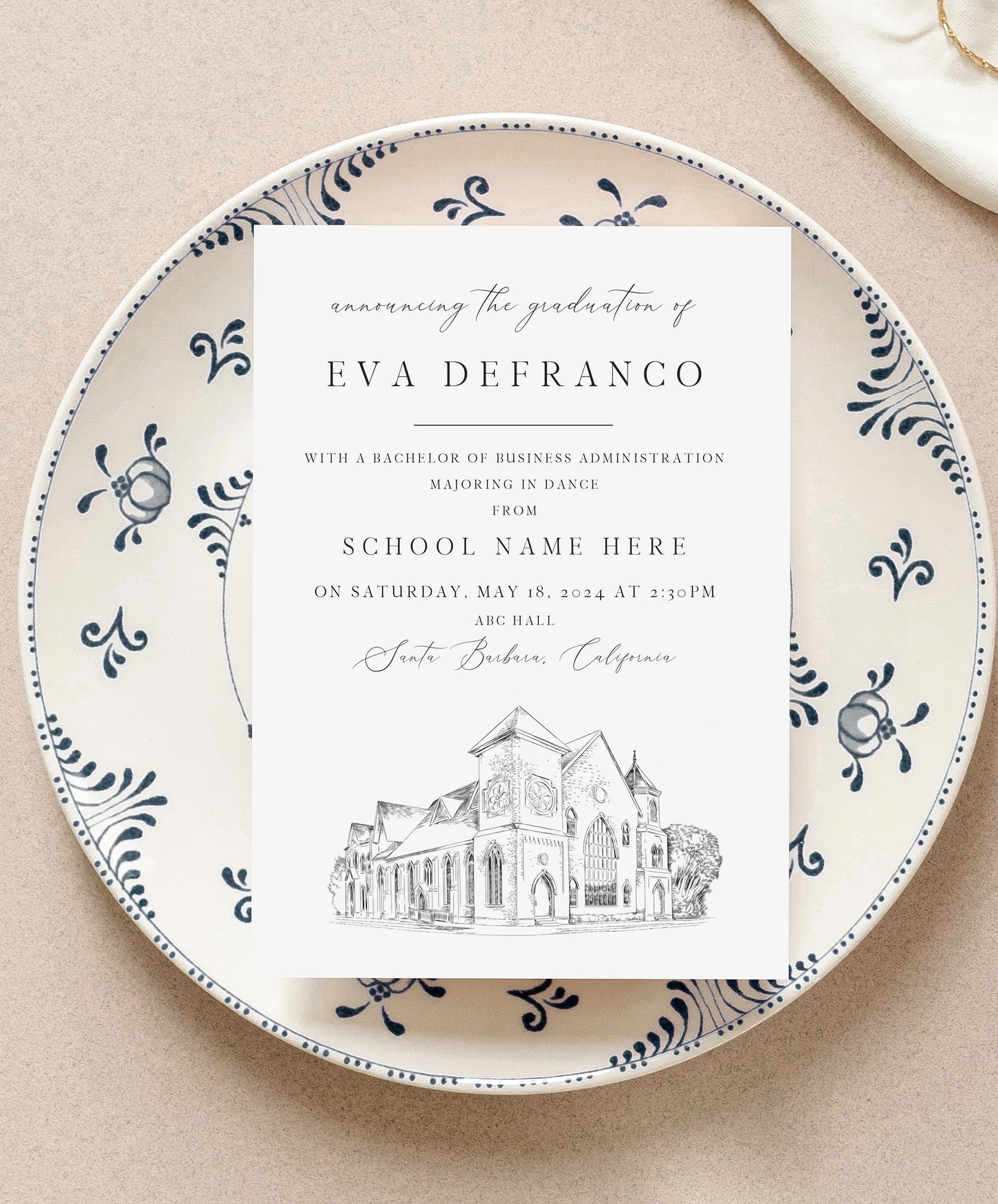 Southwestern College Winfield, Kansas Graduation Announcement, sckans, Invitation, Invite, Univ, Grad Announcements, Graduation Cards
