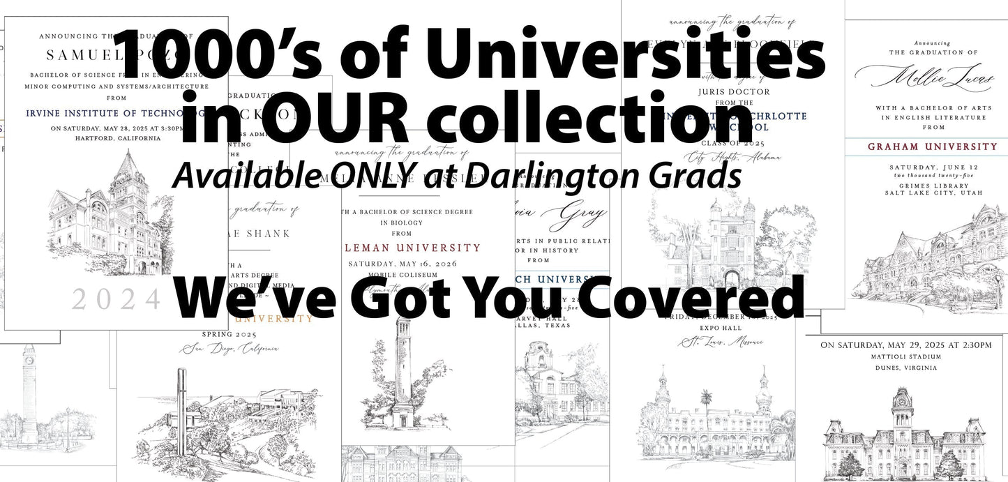 High School Graduation Announcements with College Bound University for Colorado Schools, HS Grad
