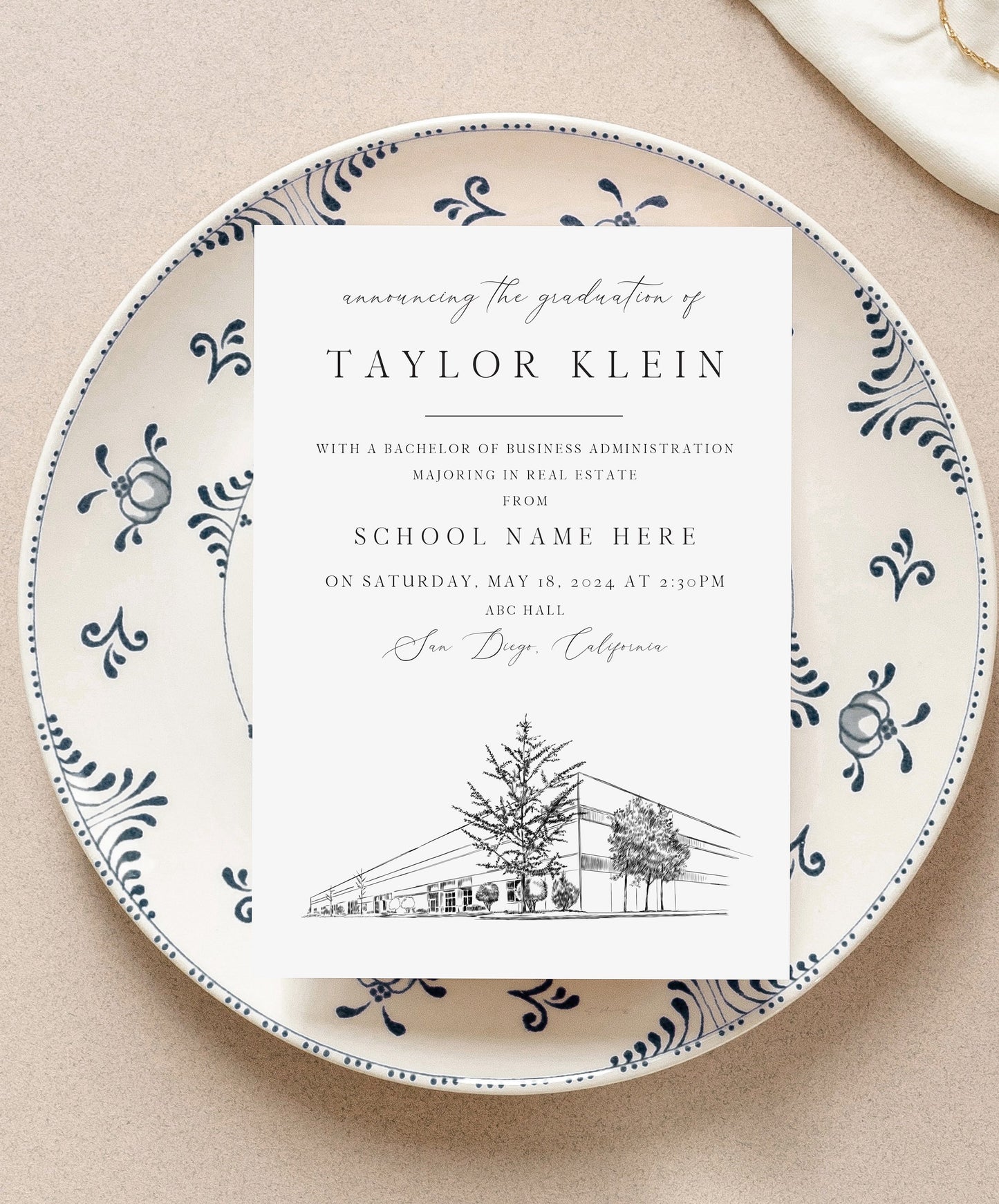 Whitman College Graduation Announcement, Invitation, Invite, Univ, Grad Announcements, College, Tech, Graduation Cards