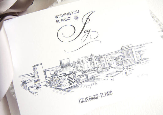 El Paso Christmas Cards, Holiday Cards, Xmas Cards, Holiday Party Invitations (Set of 25)