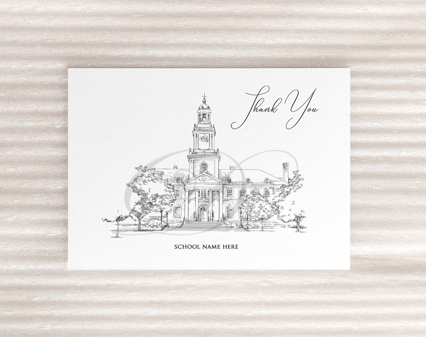 Johns Hopkins University Graduation Thank You Cards, Thank You Card, Grads, Alumni, Note Cards, Graduation Gift (Note card Set of 25)