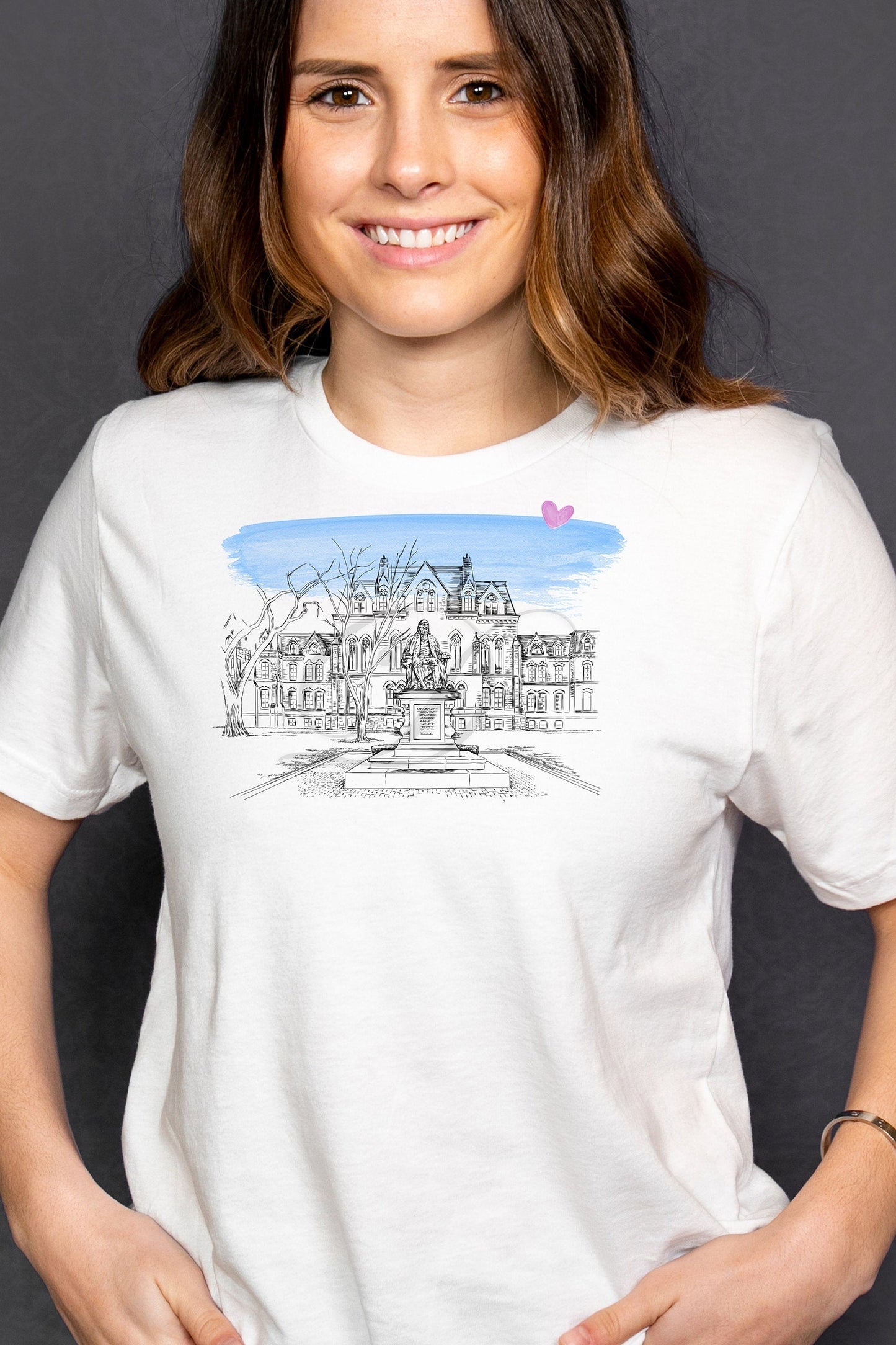 University of Pennsylvania Wearable Fine Art Shirt, Hand Drawn, T-Shirt, Alumni, Gift, Christmas Gift, Graduation, Gifts under 25