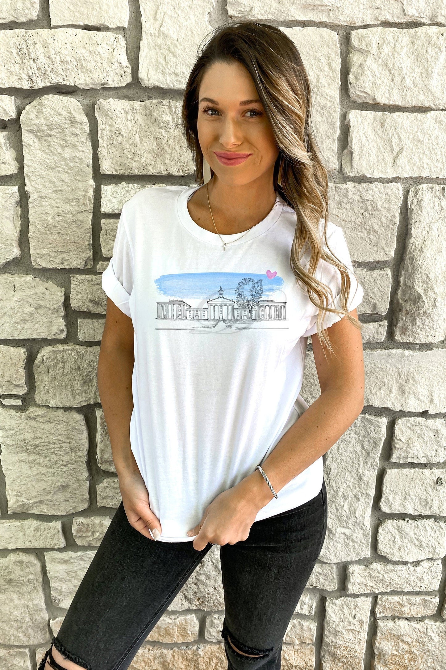 Washington and Lee University Wearable Fine Art Shirt, wlu, Hand Drawn, T-Shirt, Alumni, Gift, Christmas Gift, Graduation