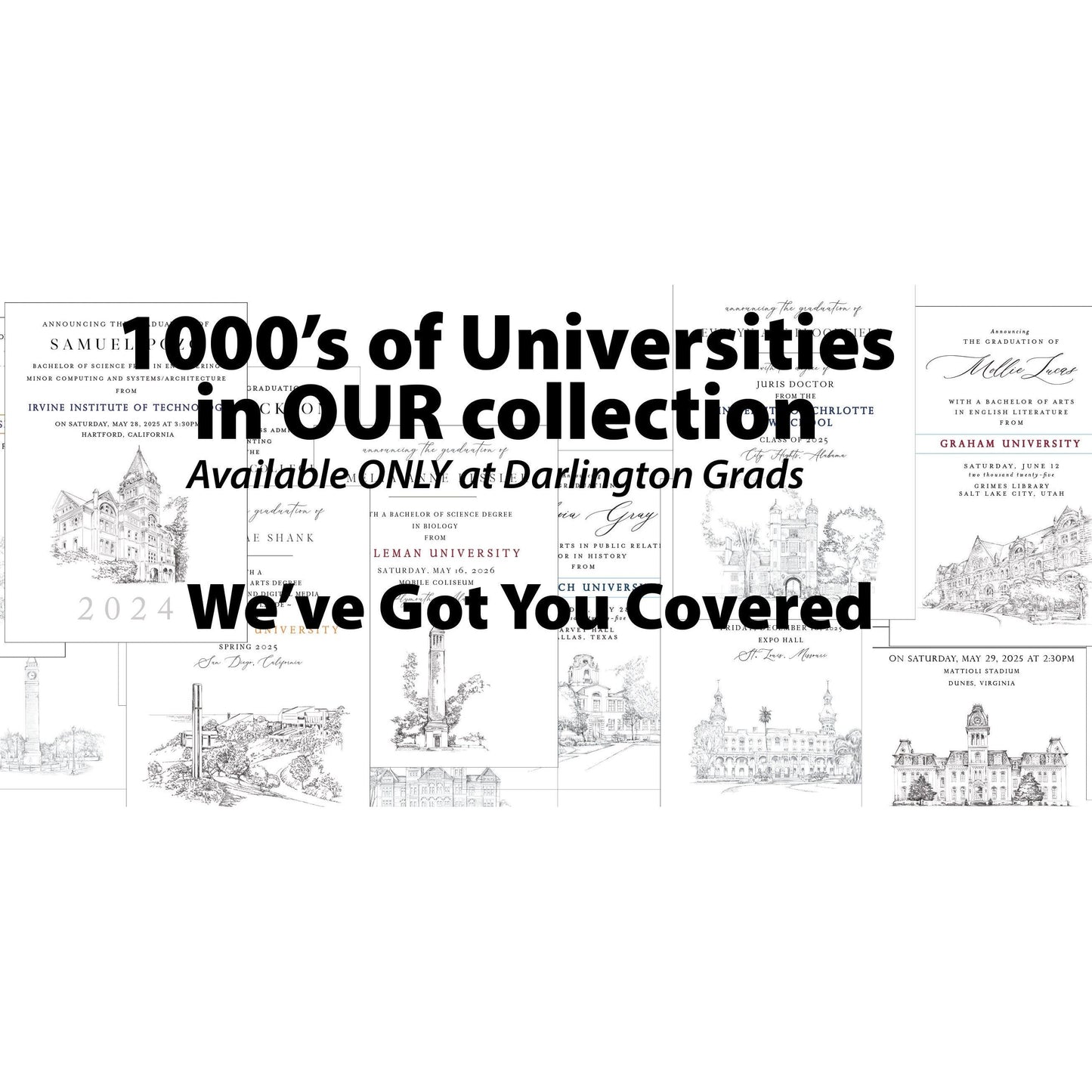 High School Graduation Announcements with College Bound University for Mississippi Schools, HS Grad, MS, Graduation, Grads Univ