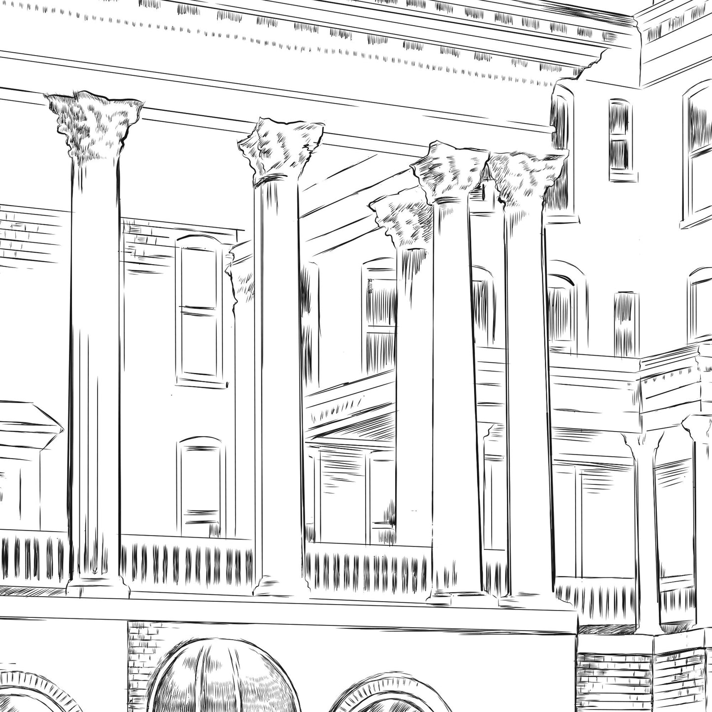 Massachusetts Campus Art, University Fine Art Prints, Boston, MA, Colleges, Alumni Gift, Graduation Gift, Hand Drawn, Signed Art