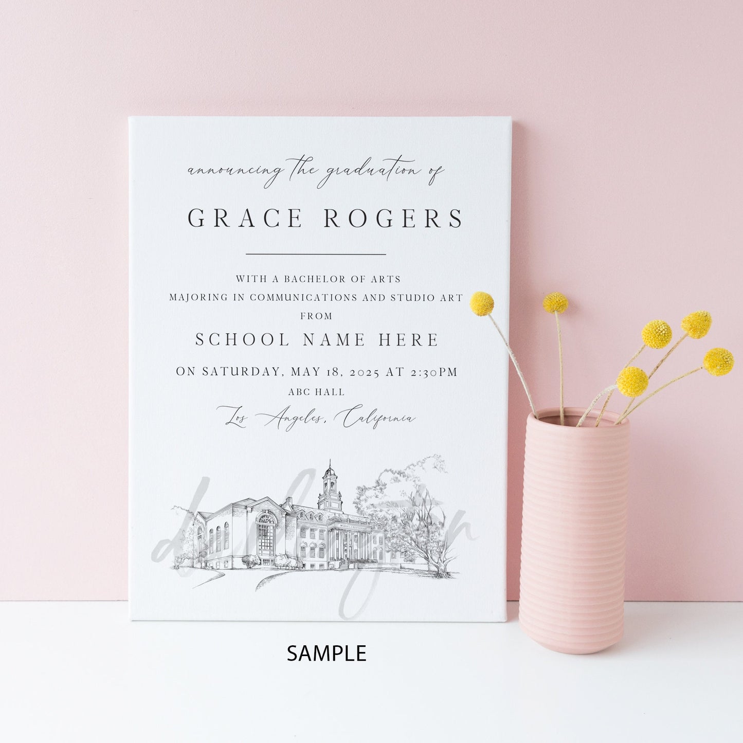 University Graduation Announcements for Texas Schools, Colleges, High Schools, Grads, TX