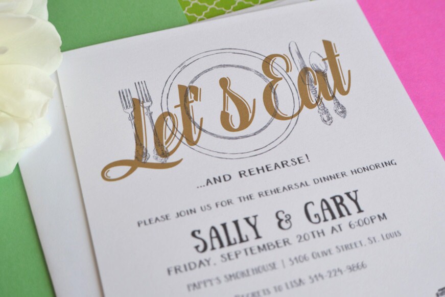 St Louis Skyline Hand Drawn Rehearsal Dinner Invitations (set of 25 cards)