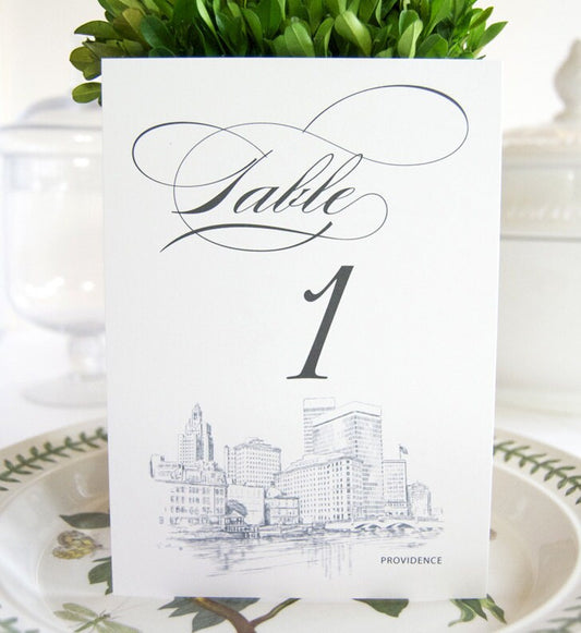 Providence Skyline Table Numbers (1-10)