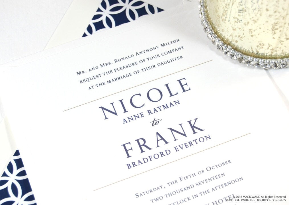 Memphis Bridge Skyline Wedding Invitations Package (Sold in Sets of 10 Invitations, RSVP Cards + Envelopes)